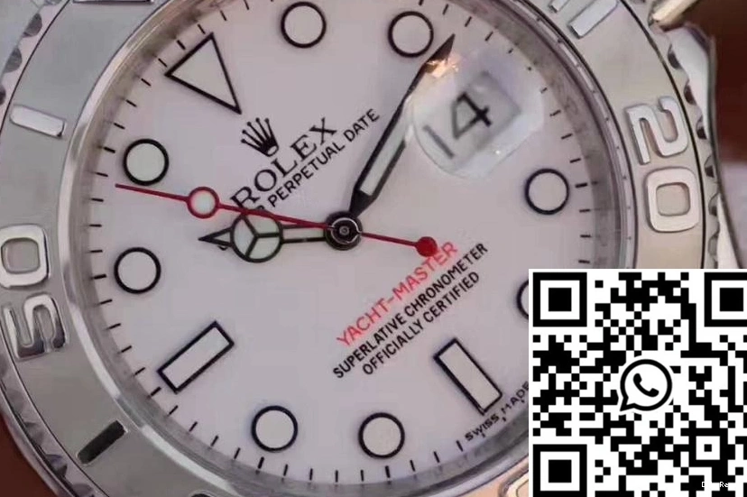 40mm Dial Yacht Master White Factory 116622 Rolex EW 1213